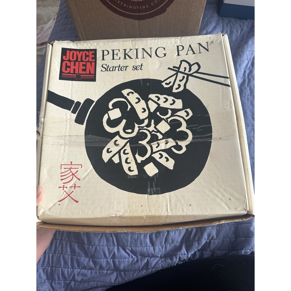 Vintage 1988 Joyce Chen Peking Pan Starter Set Stir Fry Pan